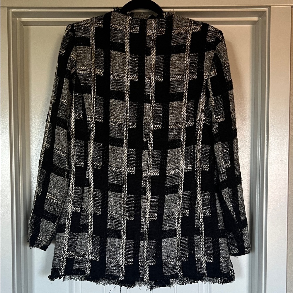 Elliott Lauren Black and White Checkered Blazer - Picture 4 of 10